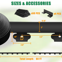 YUYIUS eight-inch stake detail showing secure anchoring and long-term stability