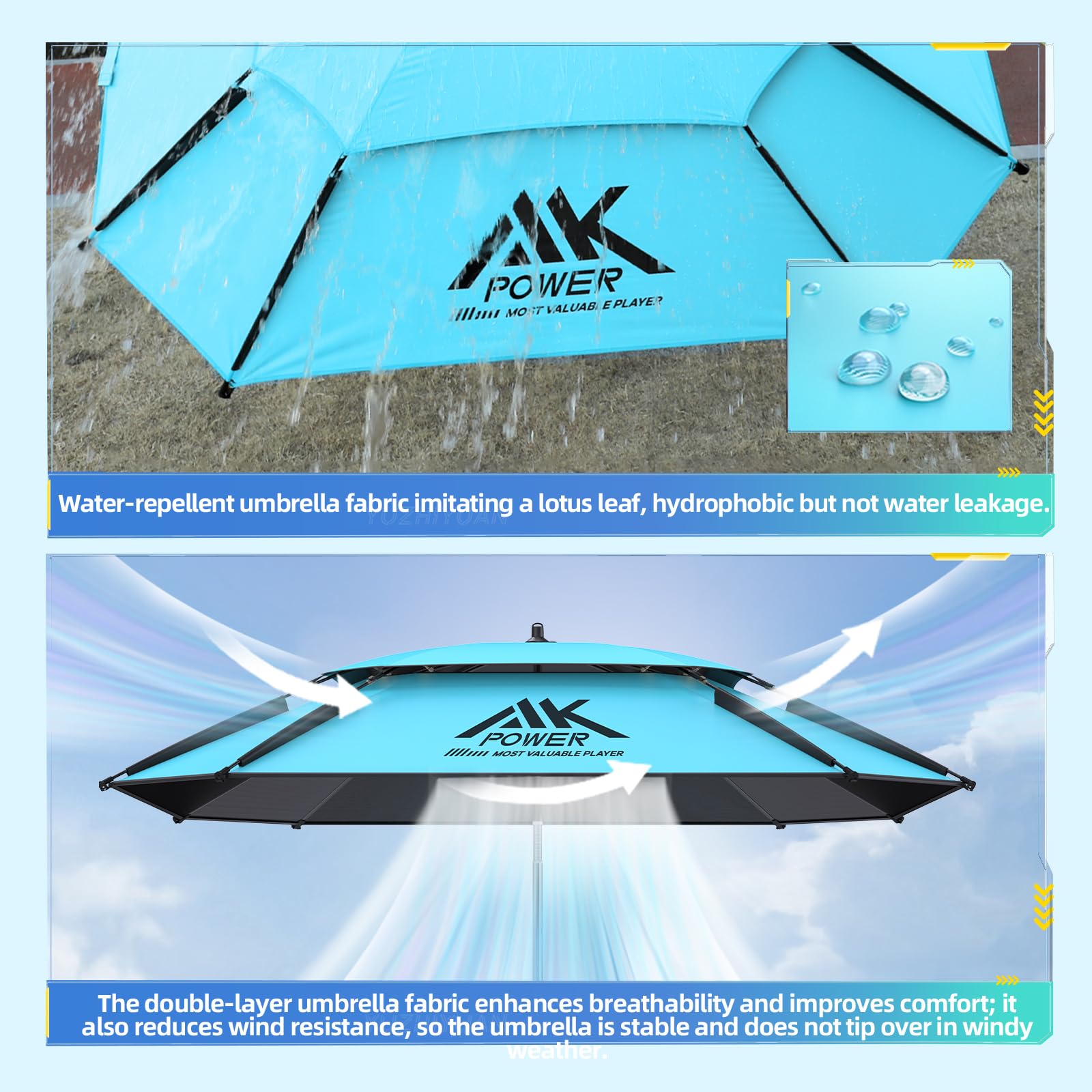 yuzhiyuan double vent canopy top improving airflow and stability