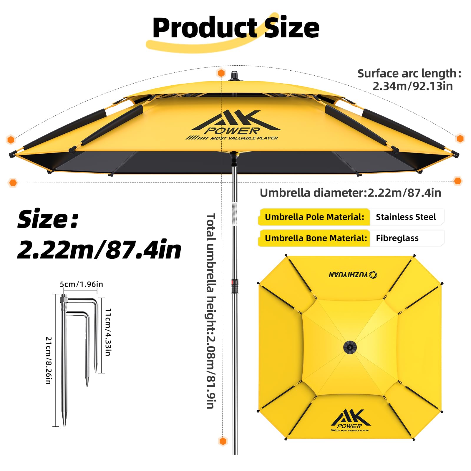 yuzhiyuan folded umbrella in carry bag for compact transport benefit