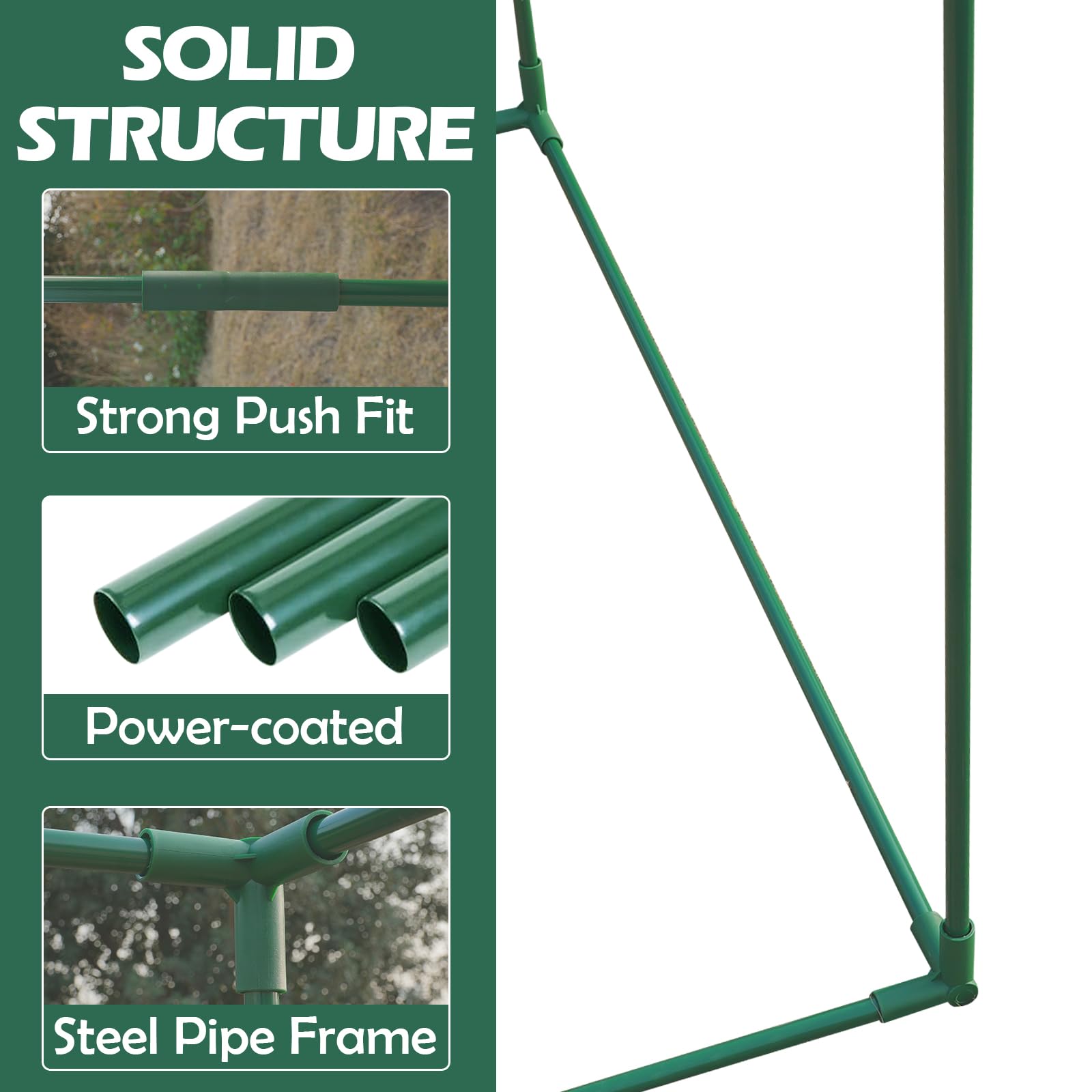 YVTCRTCW aluminum frame joint detail demonstrating sturdy corrosion-resistant build