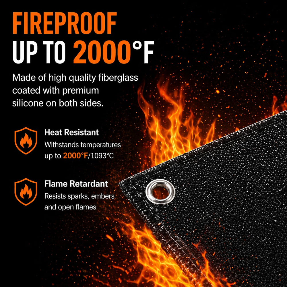 YVVZHOU PANN close-up of fiberglass weave showing heat barrier benefit