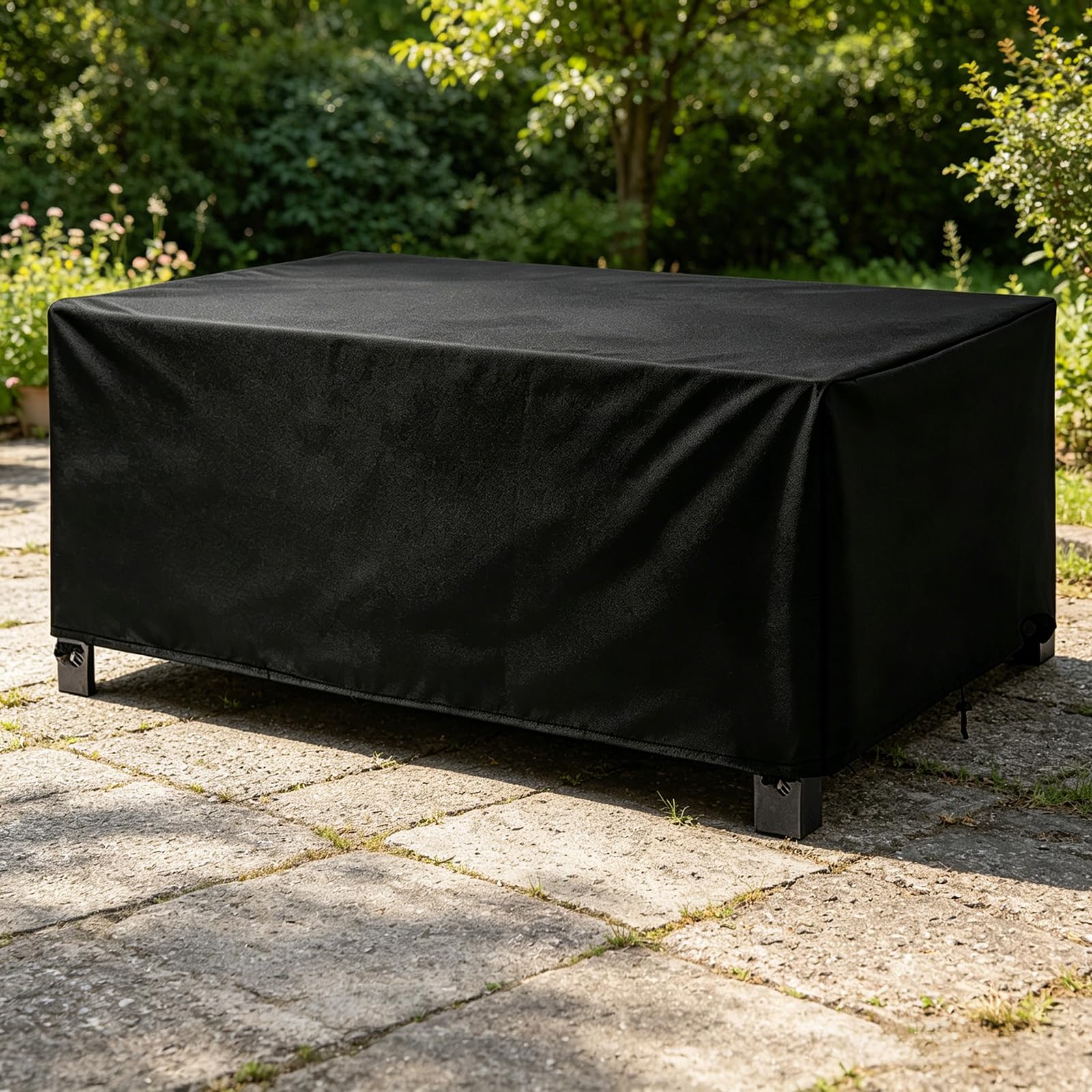 YWWQYBYQ covered table next to chair for scale, demonstrates fit