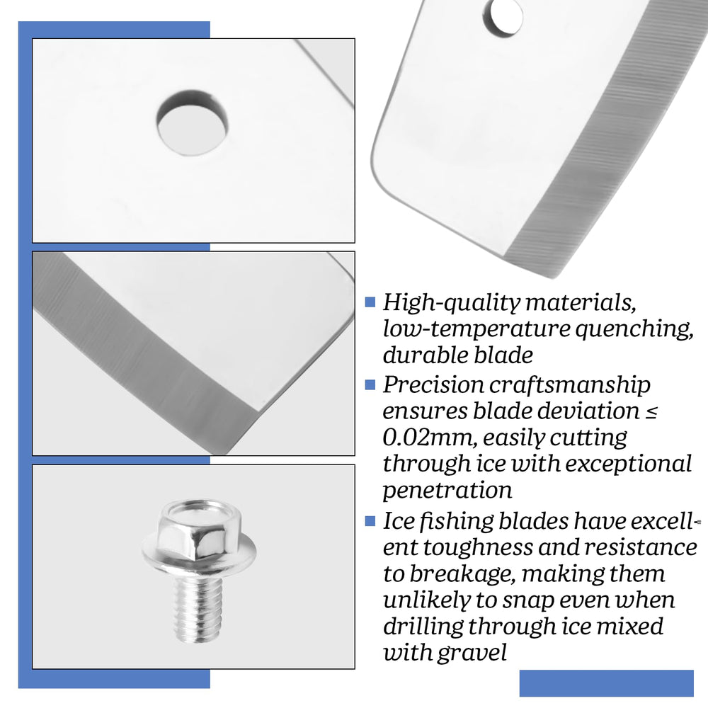 YXYYXY blades next to ruler showing 8-inch size for correct fit confirmation