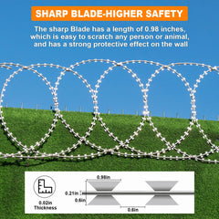 YXJSTO expanded coil stretched to show full 50ft potential coverage