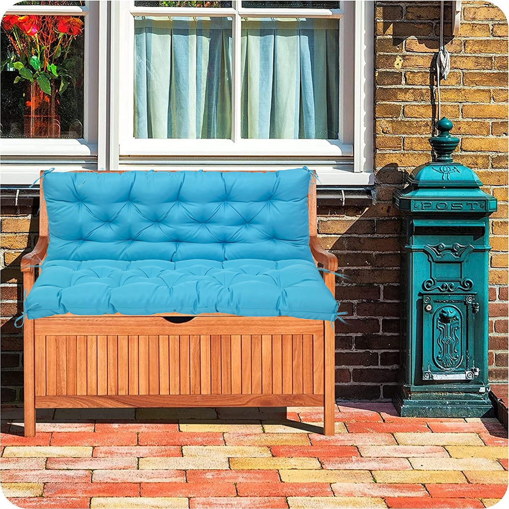 YXMKJOS seat and backrest set on outdoor bench for added support