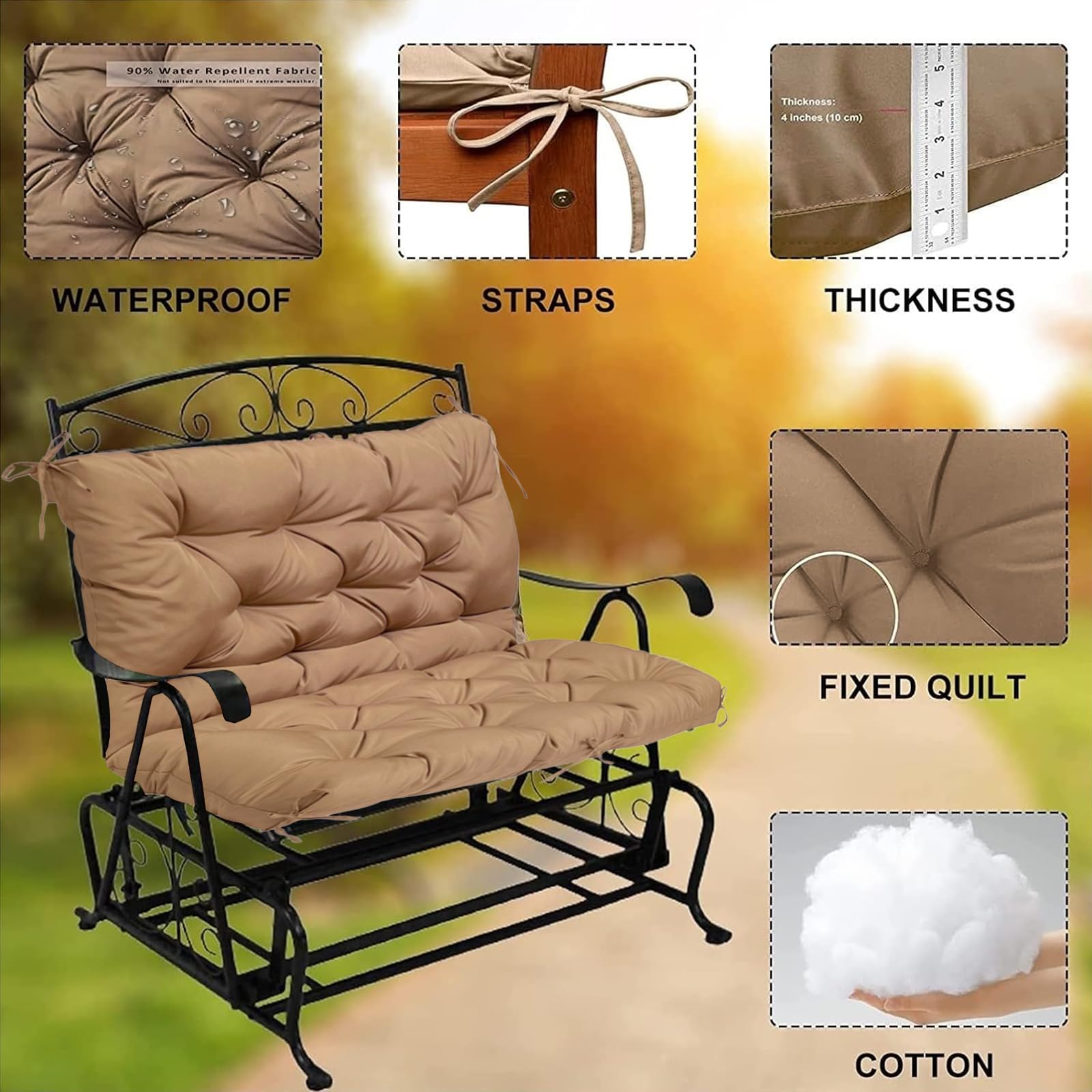YXMKJOS close-up waterproof fabric texture highlighting durable finish