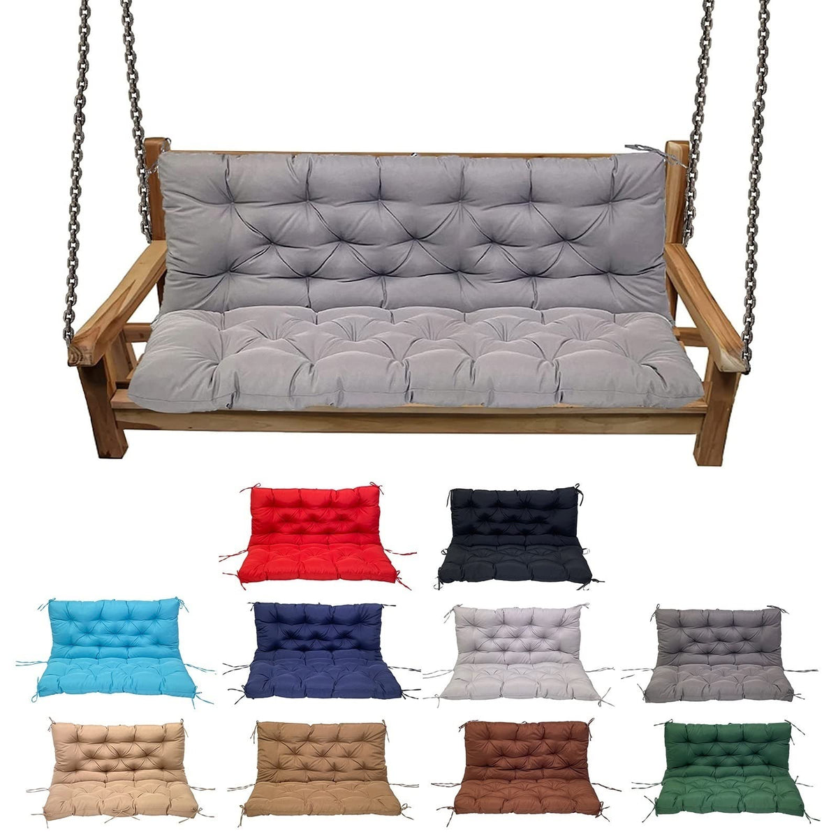 yxmkjos front view cushion showing full bench coverage and comfort