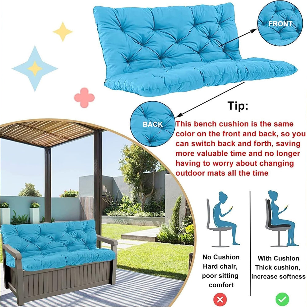 YXMKJOS non-slip drawstring detail securing cushion to bench