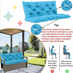YXMKJOS non-slip drawstring detail securing cushion to bench