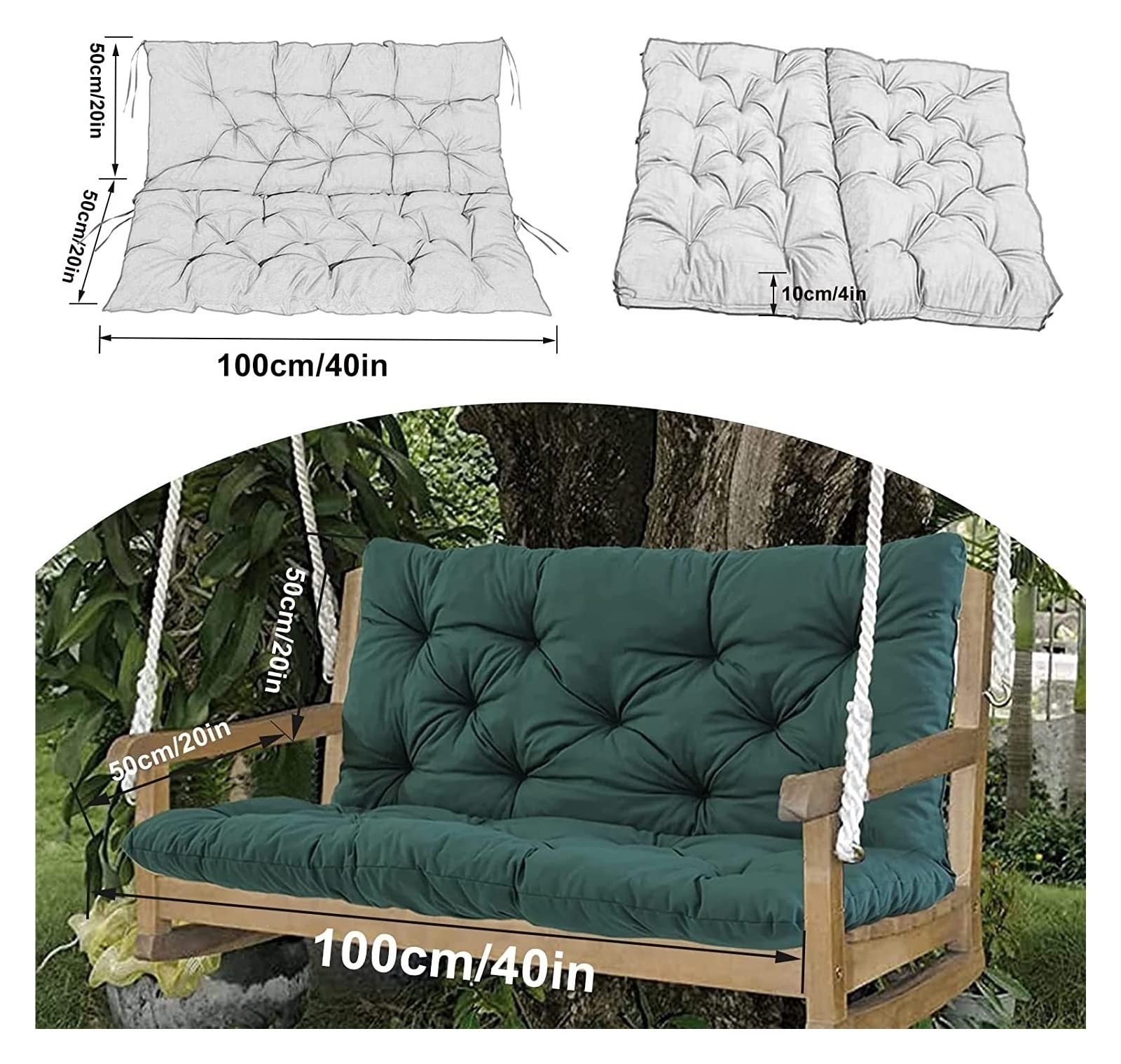 YXMKJOS vacuum-packed cushion demonstrating compact shipping convenience