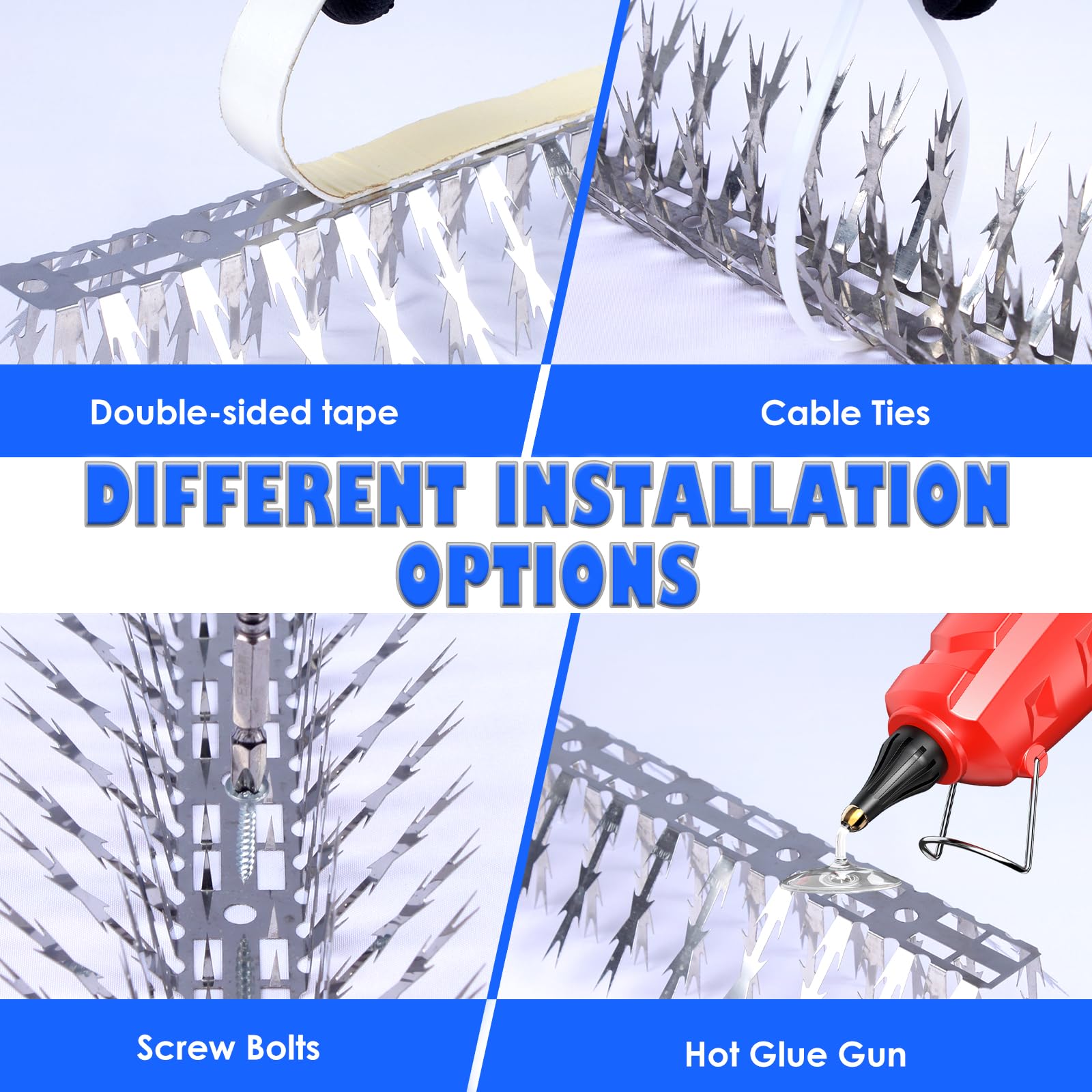 yxybst flexible strip wrapped around railing demonstrating adaptable fit