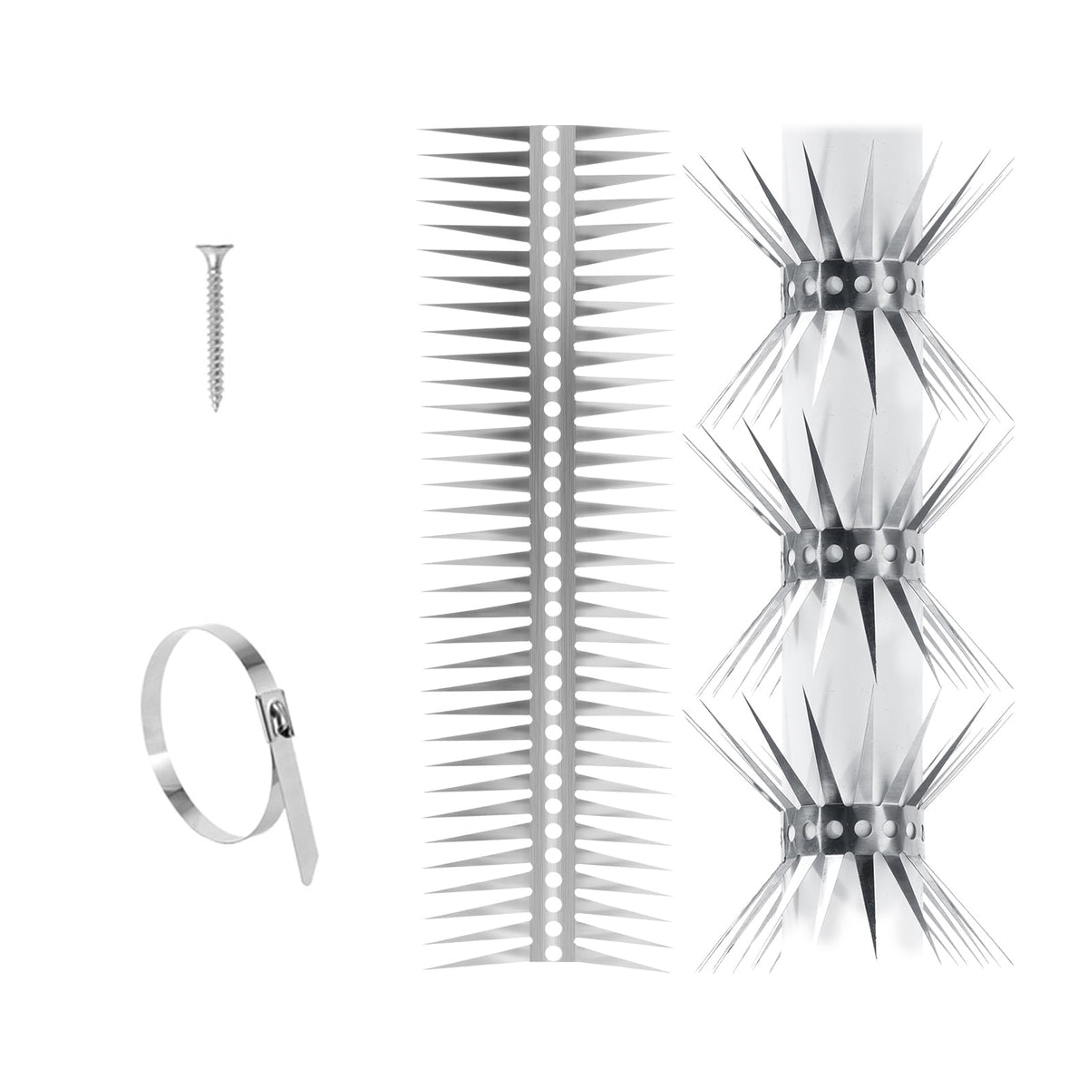 YXYBST front packaging showing 250-inch stainless steel spike strip protecting surfaces