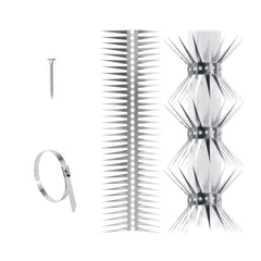 YXYBST front packaging showing 250-inch stainless steel spike strip protecting surfaces