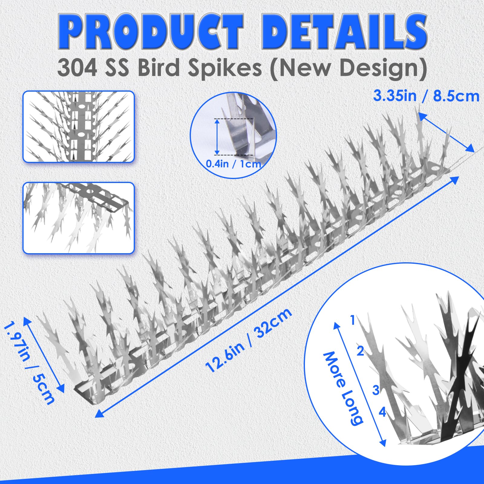 yxybst spikes installed on windowsill reducing bird landing and mess