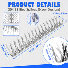 yxybst spikes installed on windowsill reducing bird landing and mess