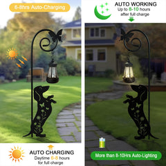 YY Gardenia side profile of dachshund stake highlighting metal craftsmanship