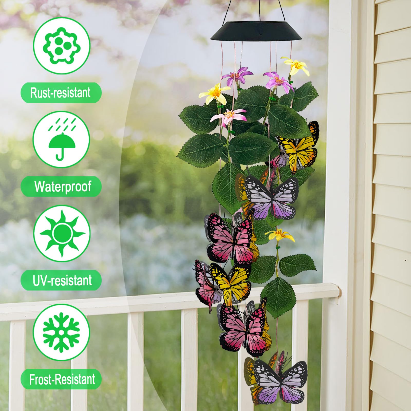 YY Gardenia close-up of LED element and butterfly detail benefit: shows light quality