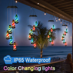 YY Gardenia lighthouse hanging in garden adding ambient decor and light