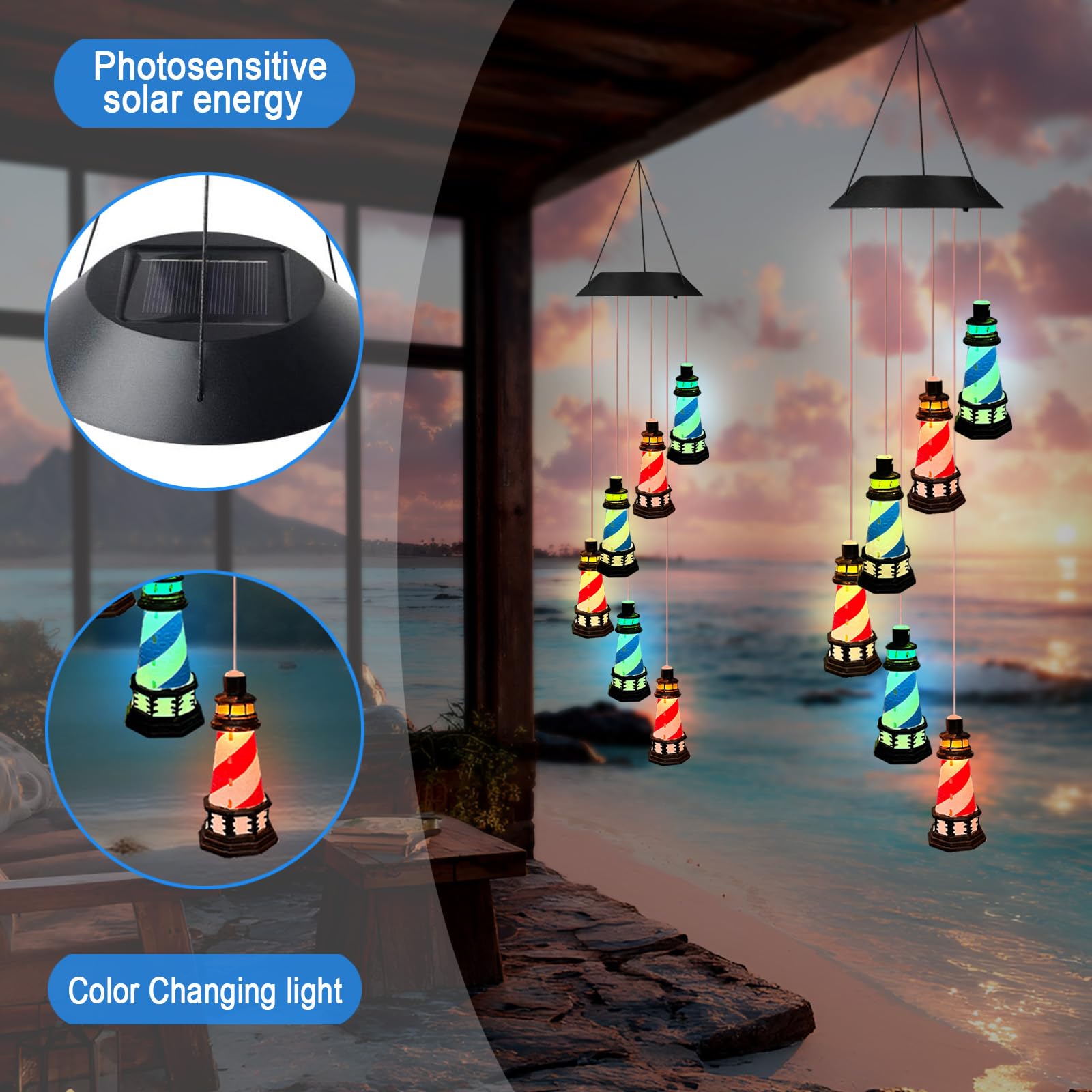 YY Gardenia lighthouse beside common objects for size and scale reference