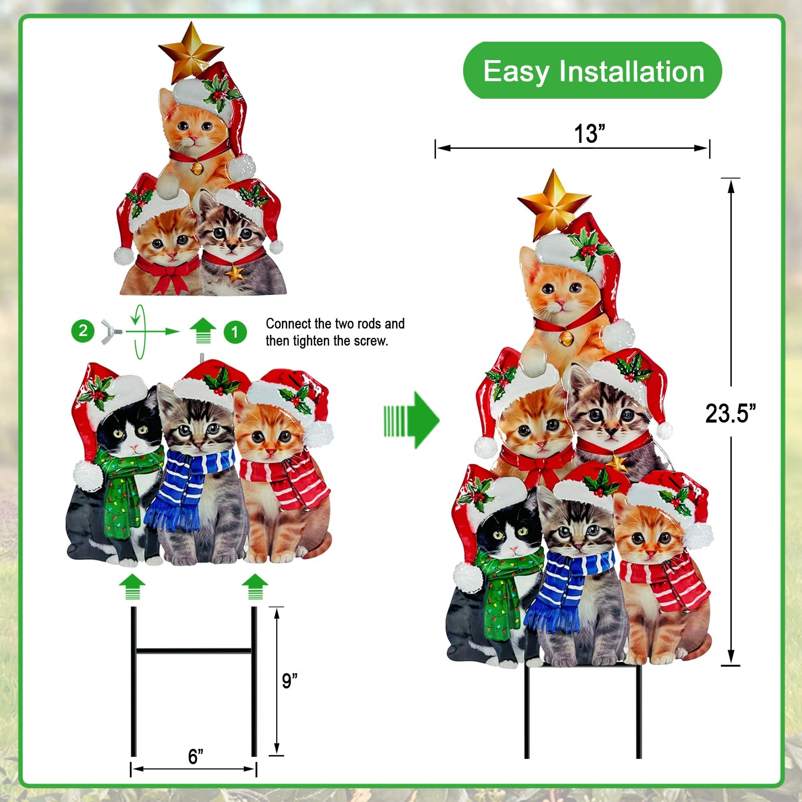 YY Gardenia stake point detail ensures secure, stable outdoor placement