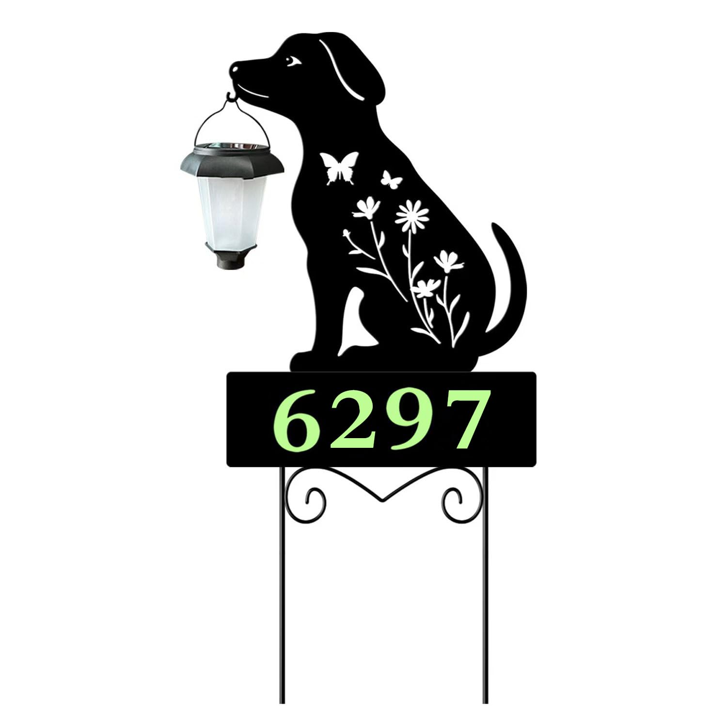 YY-Ladybug front view of dog stake highlighting playful design and outdoor charm