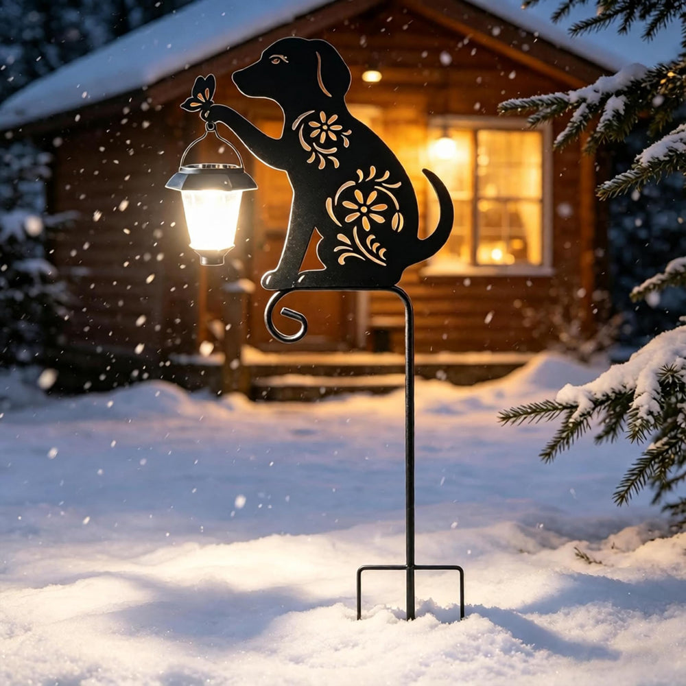 YY-Ladybug nighttime glow in garden creating soft ambient lighting benefit