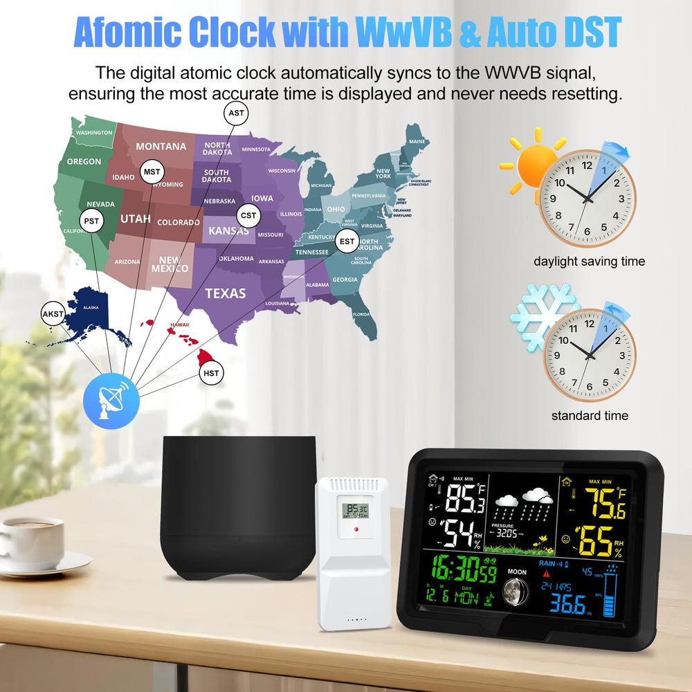 YZDTECH temperature sensor detail mounted in shade for accurate humidity and temperature