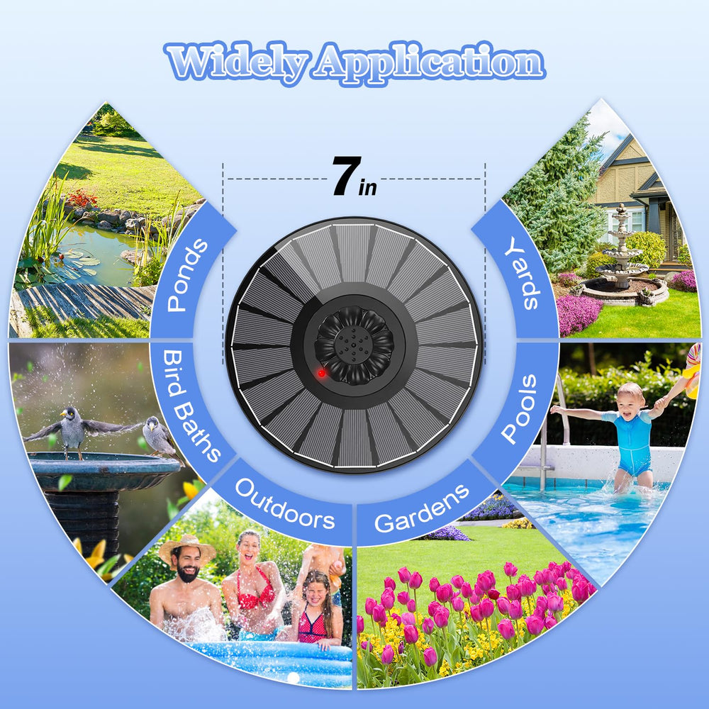 Yzert fixed anti-drift rods installed keeping fountain centered benefit
