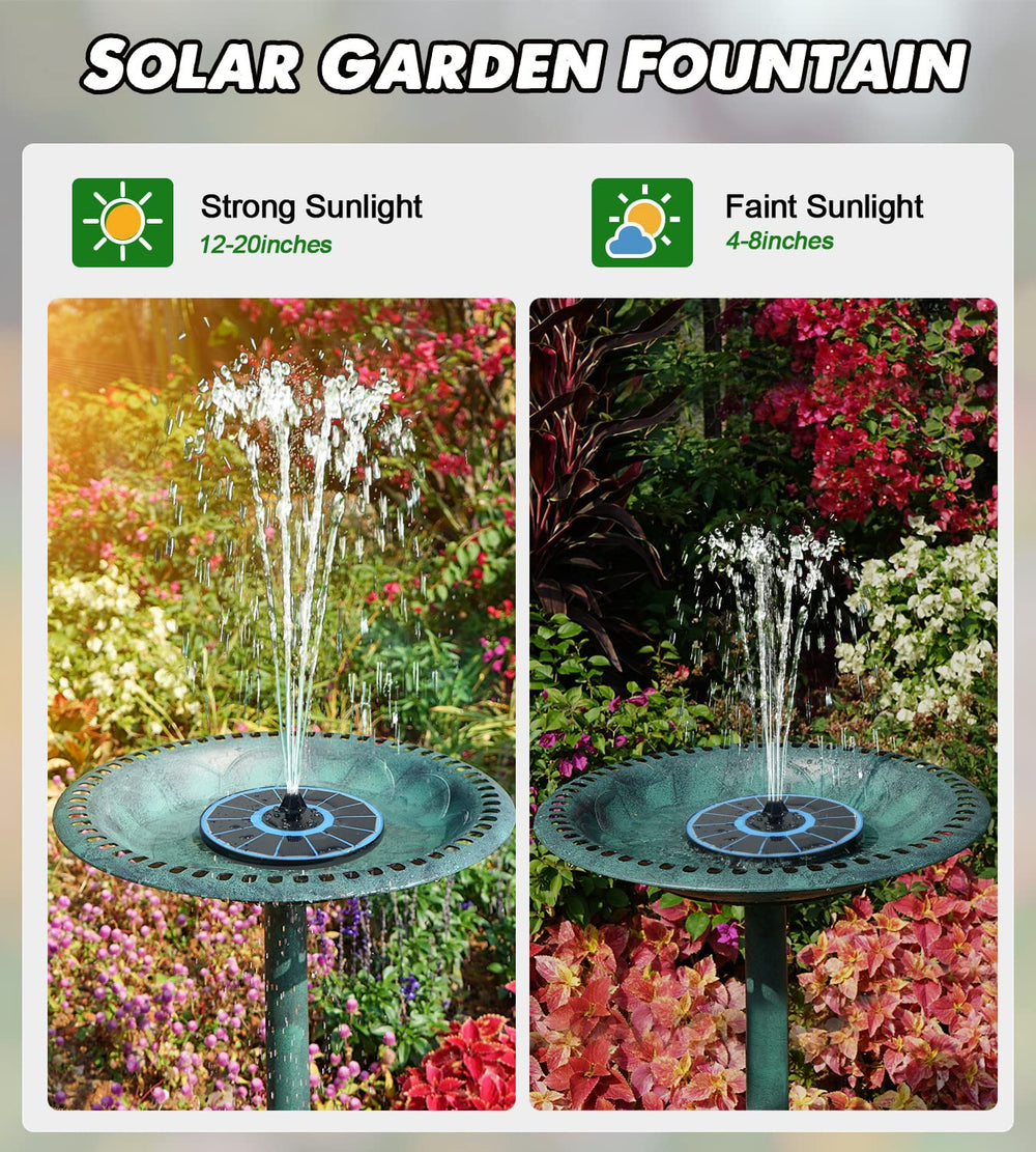Yzert fountain glowing with white LEDs at night adding ambiance and safe visibility