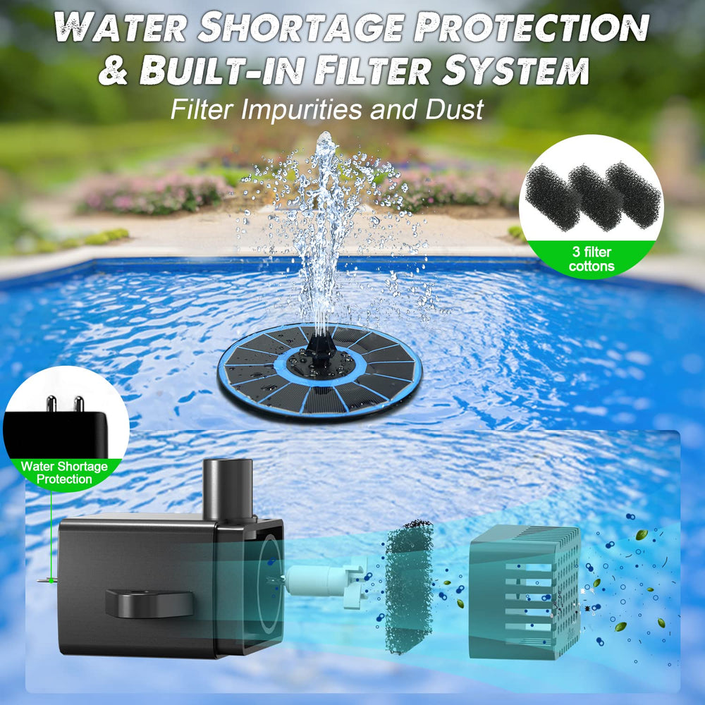 Yzert assortment of eight nozzles displayed to customize fountain spray patterns