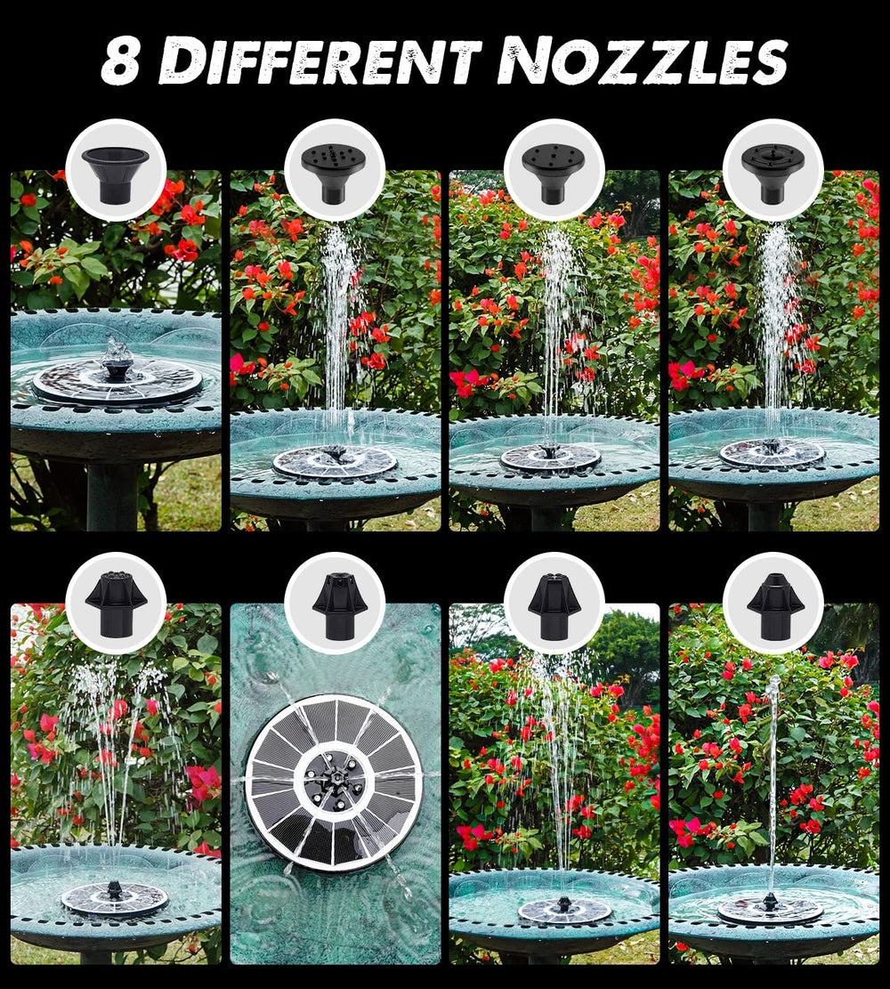 Yzert top view of the floating fountain demonstrating compact floating design