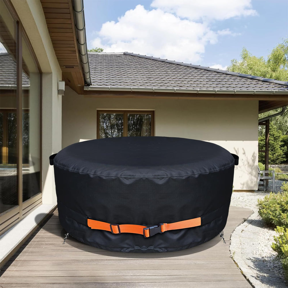 YZNKLXF installed in backyard lifestyle setting keeping tub ready