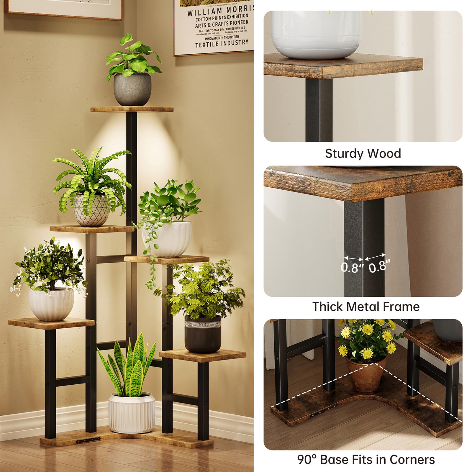 Yzosvki bottom shelf with heavier pots demonstrating strong weight support