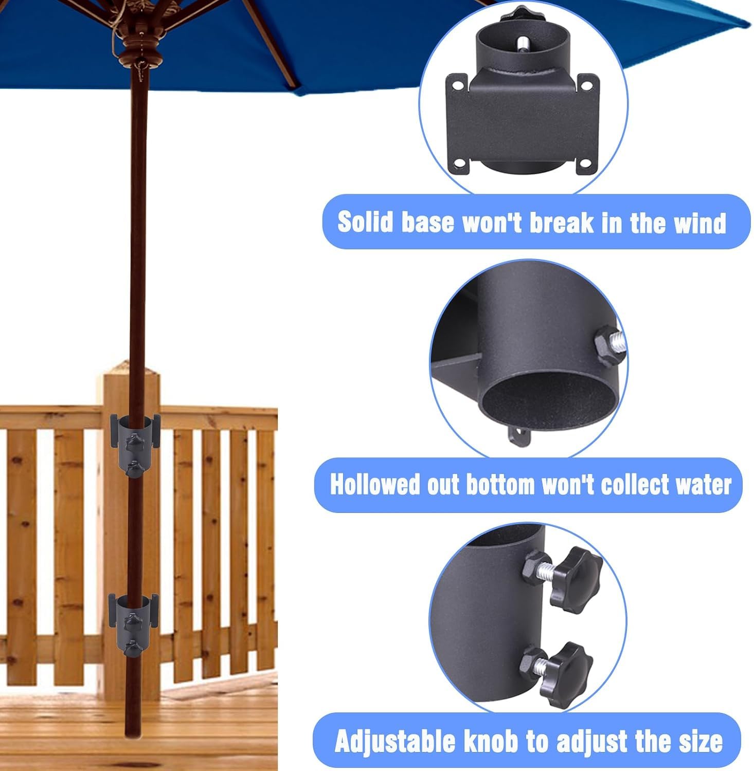 YZZHAJ clamp hardware close-up with screws for quick secure attachment