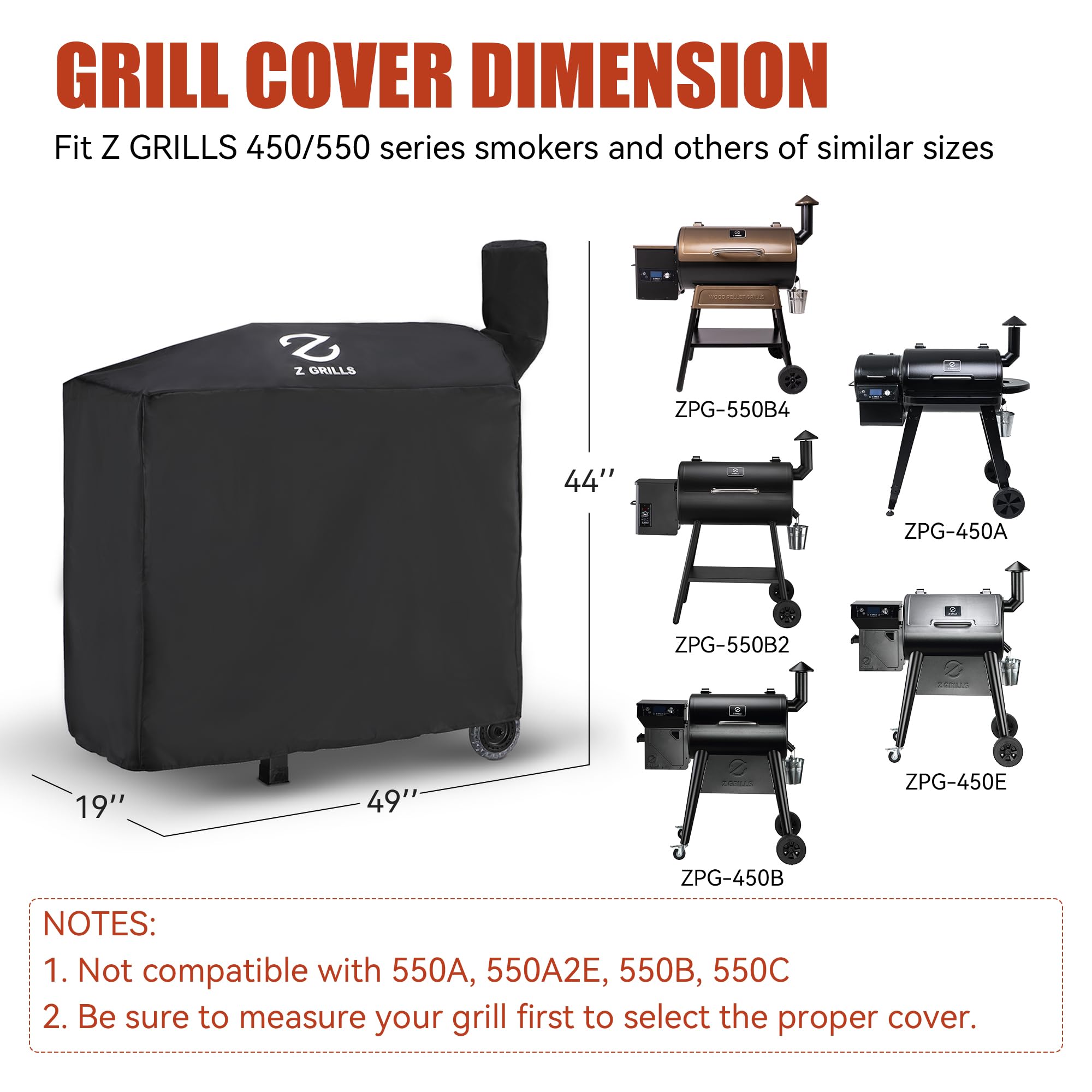 Z GRILLS close-up of 600D polyester texture showing durable construction