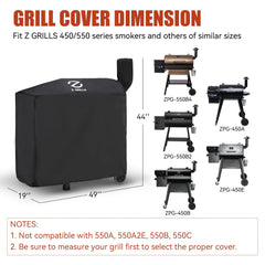 Z GRILLS close-up of 600D polyester texture showing durable construction
