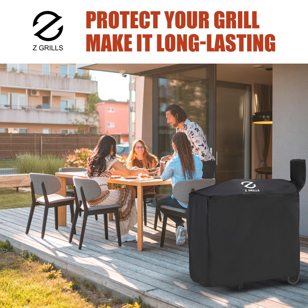 Z GRILLS folded compact cover ready for storage saving space