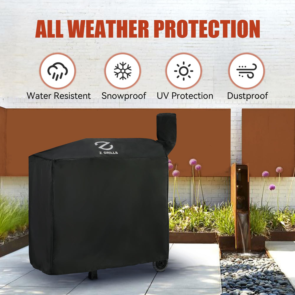 Z GRILLS next to tape measure showing accurate 49-inch coverage fit