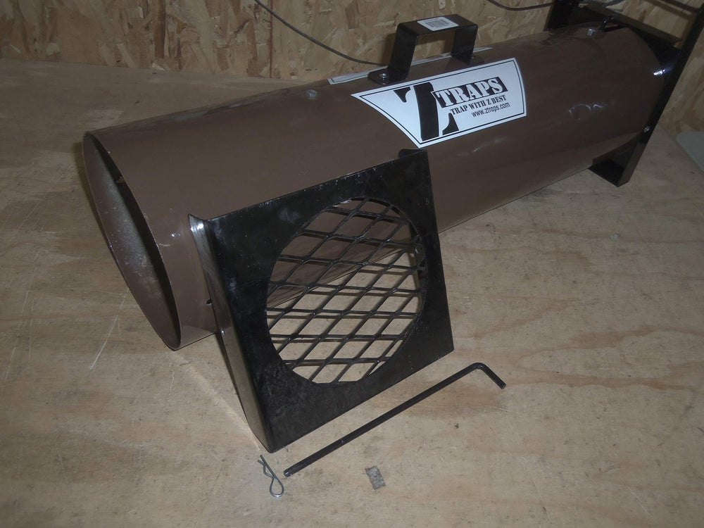 Z TRAP placed under porch in use showing discreet humane capture benefit