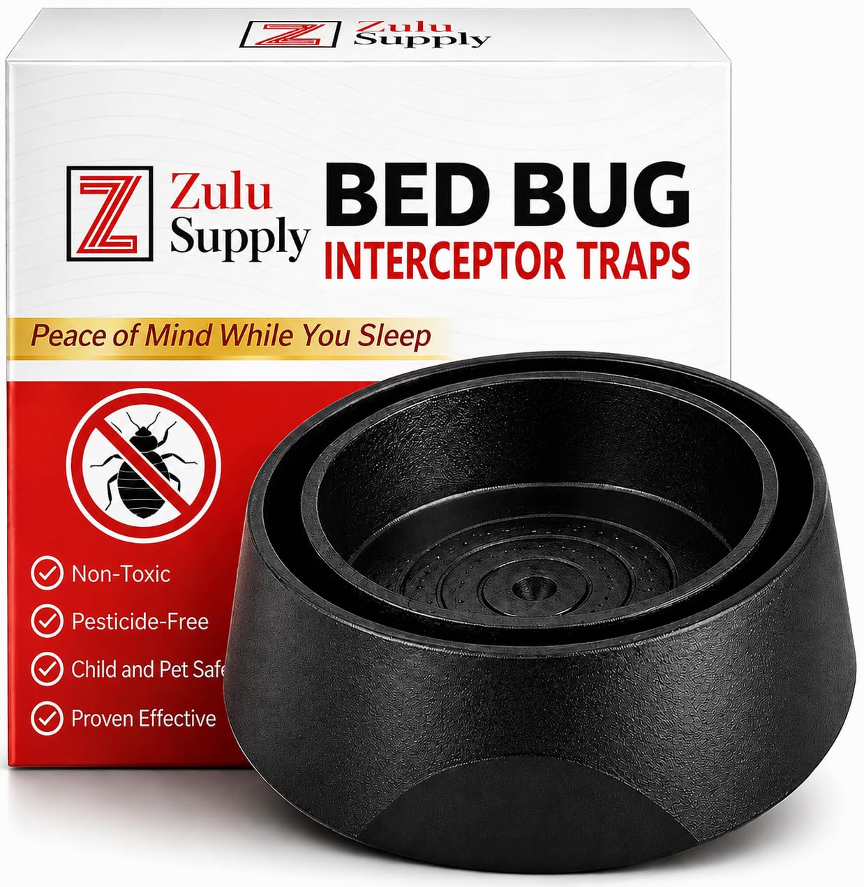 Z Zulu Supply front view interceptor showing universal fit and discreet black design for monitoring
