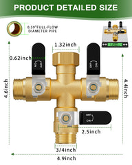 ZaakWang close-up of large 0.59 inch ball valve demonstrating high-flow performance