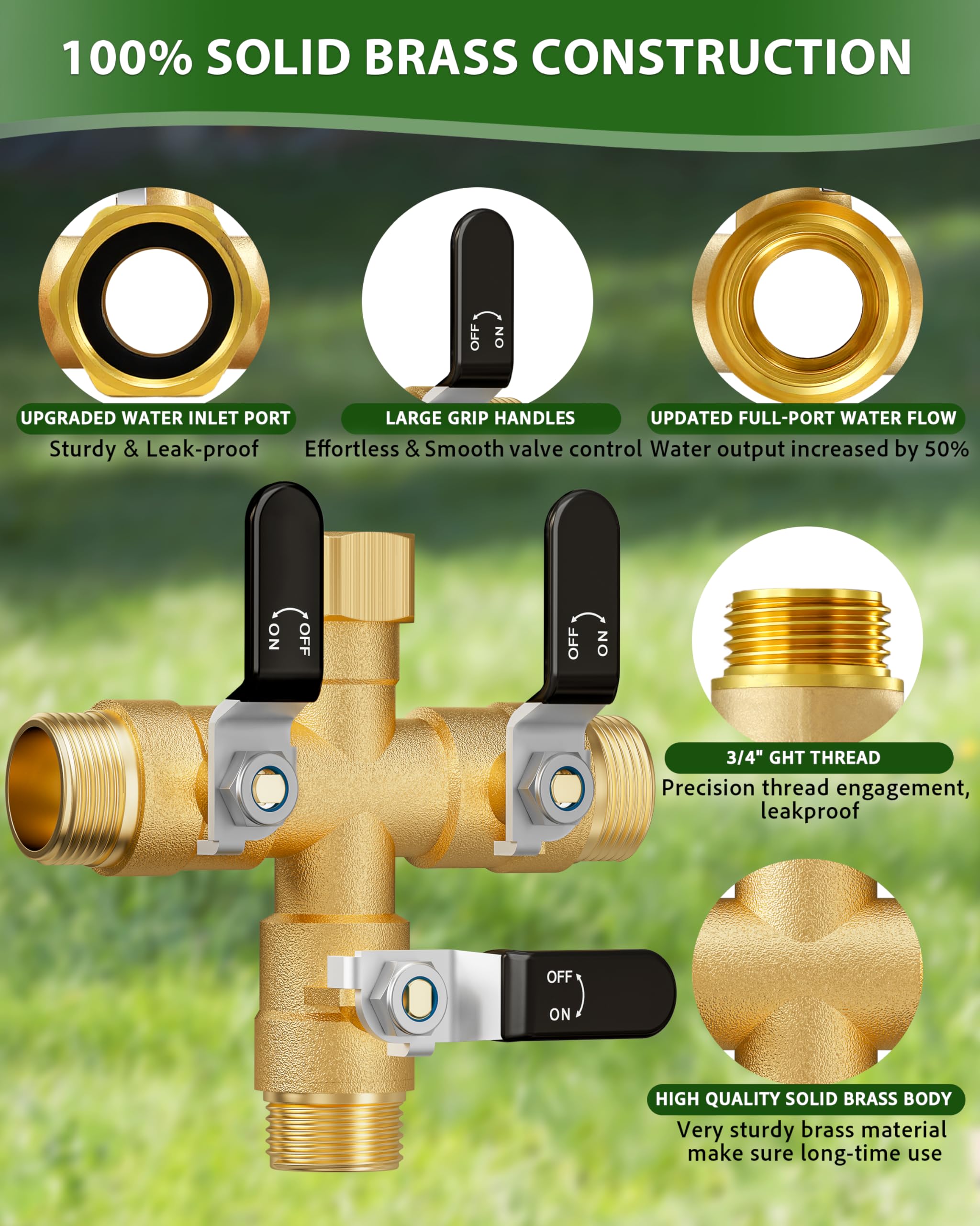 ZaakWang inlet connection and 360-degree swivel illustrating easy tool-free installation