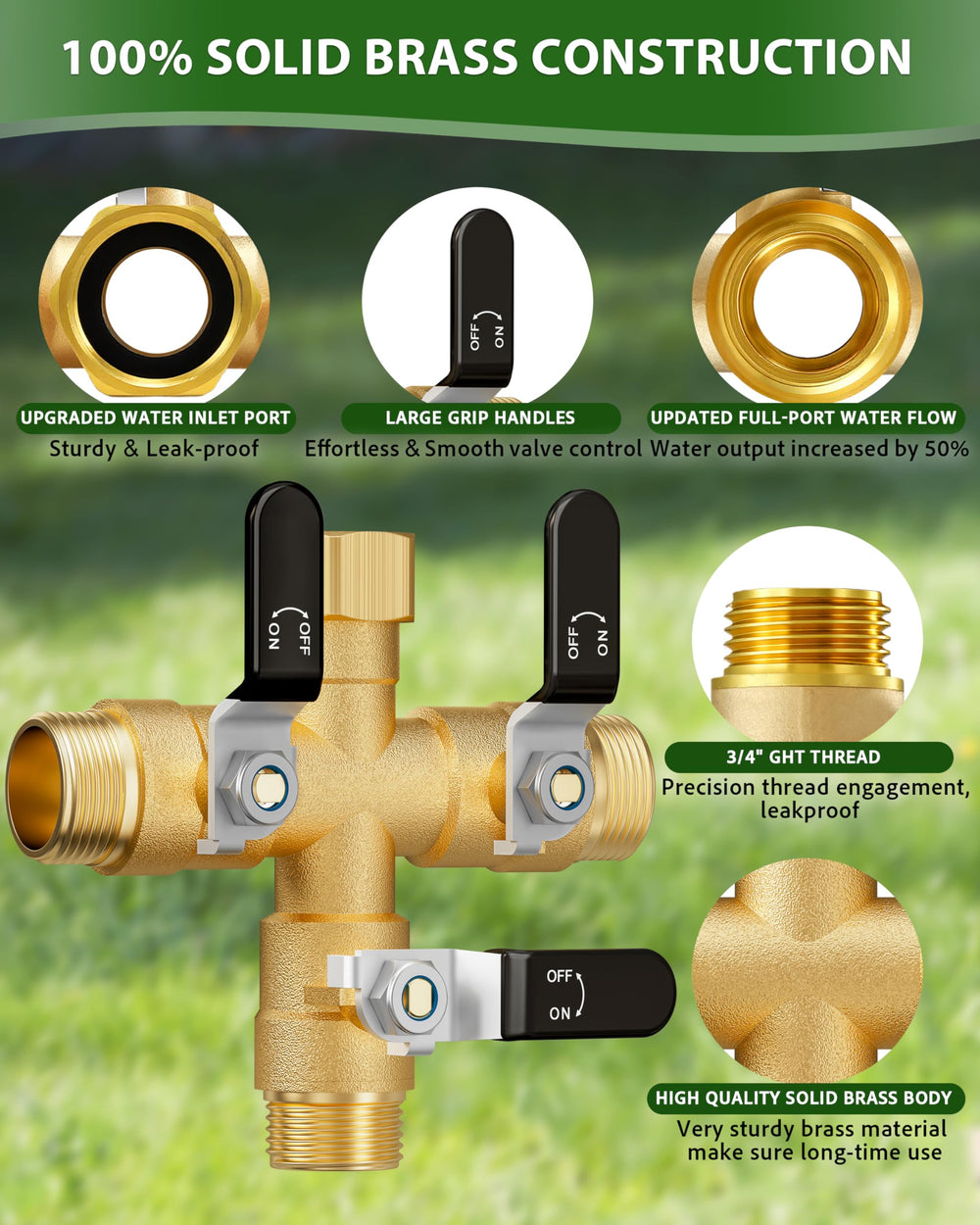 ZaakWang inlet connection and 360-degree swivel illustrating easy tool-free installation