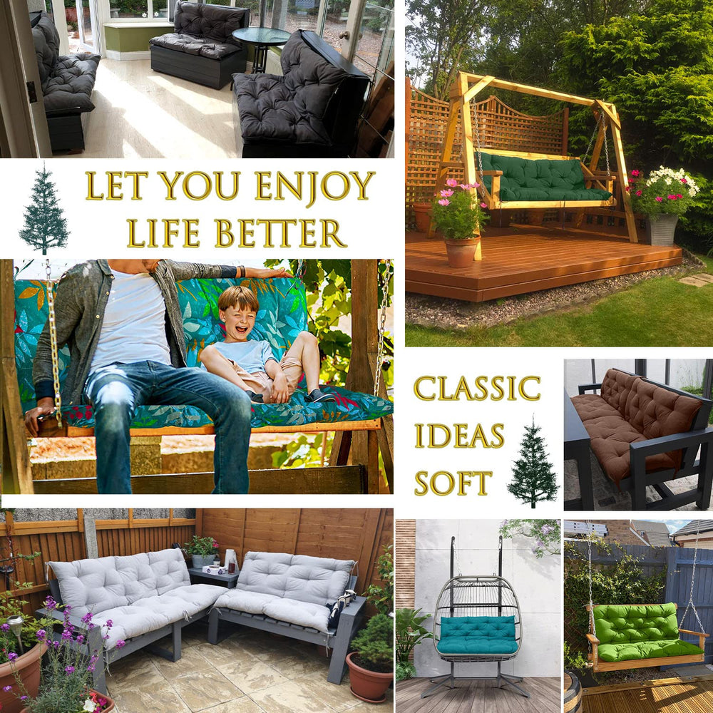 Zacammy cushion on balcony with pillows showing cozy outdoor styling