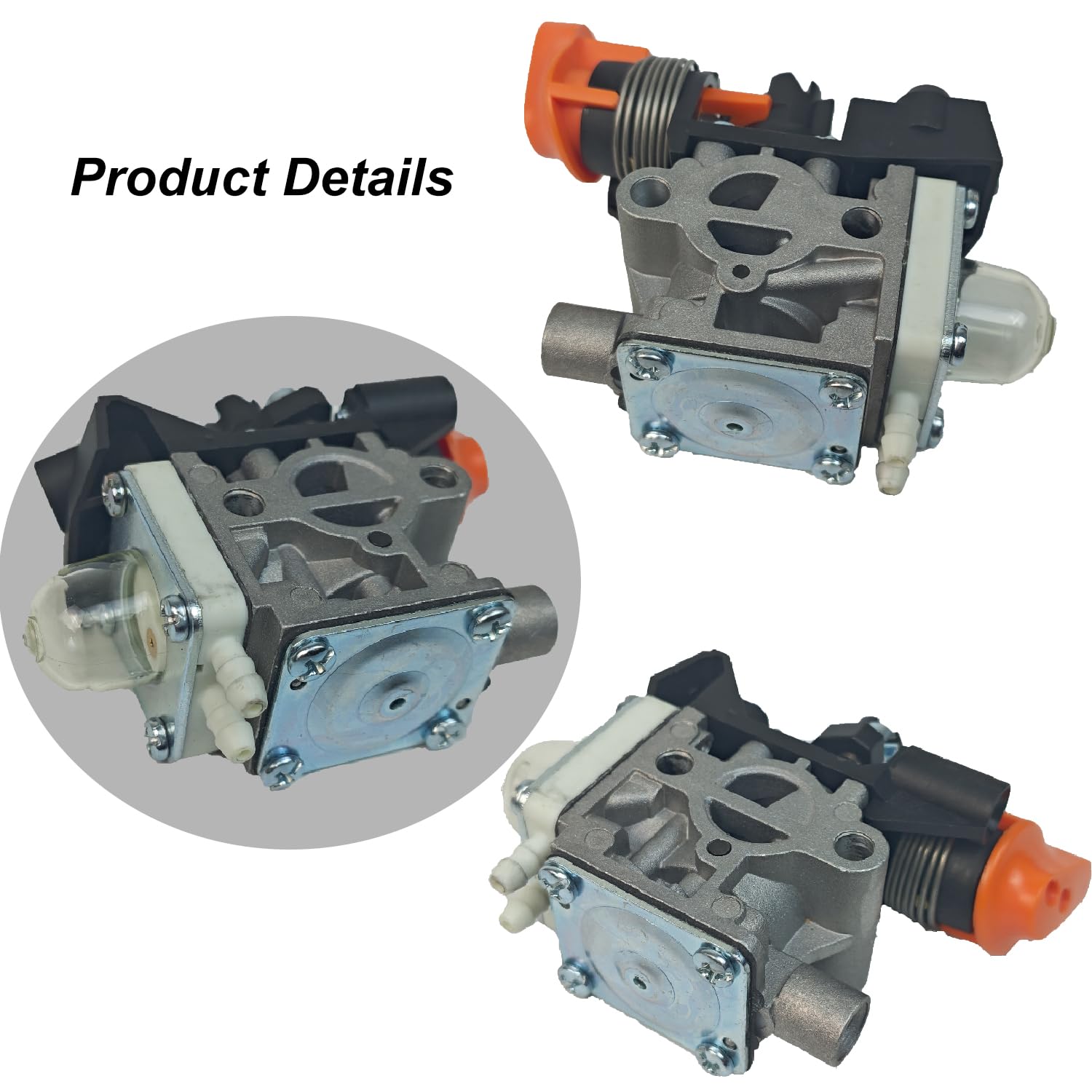 zafee carburetor kit laid out with filters, tubes and gaskets for easy one-job replacement