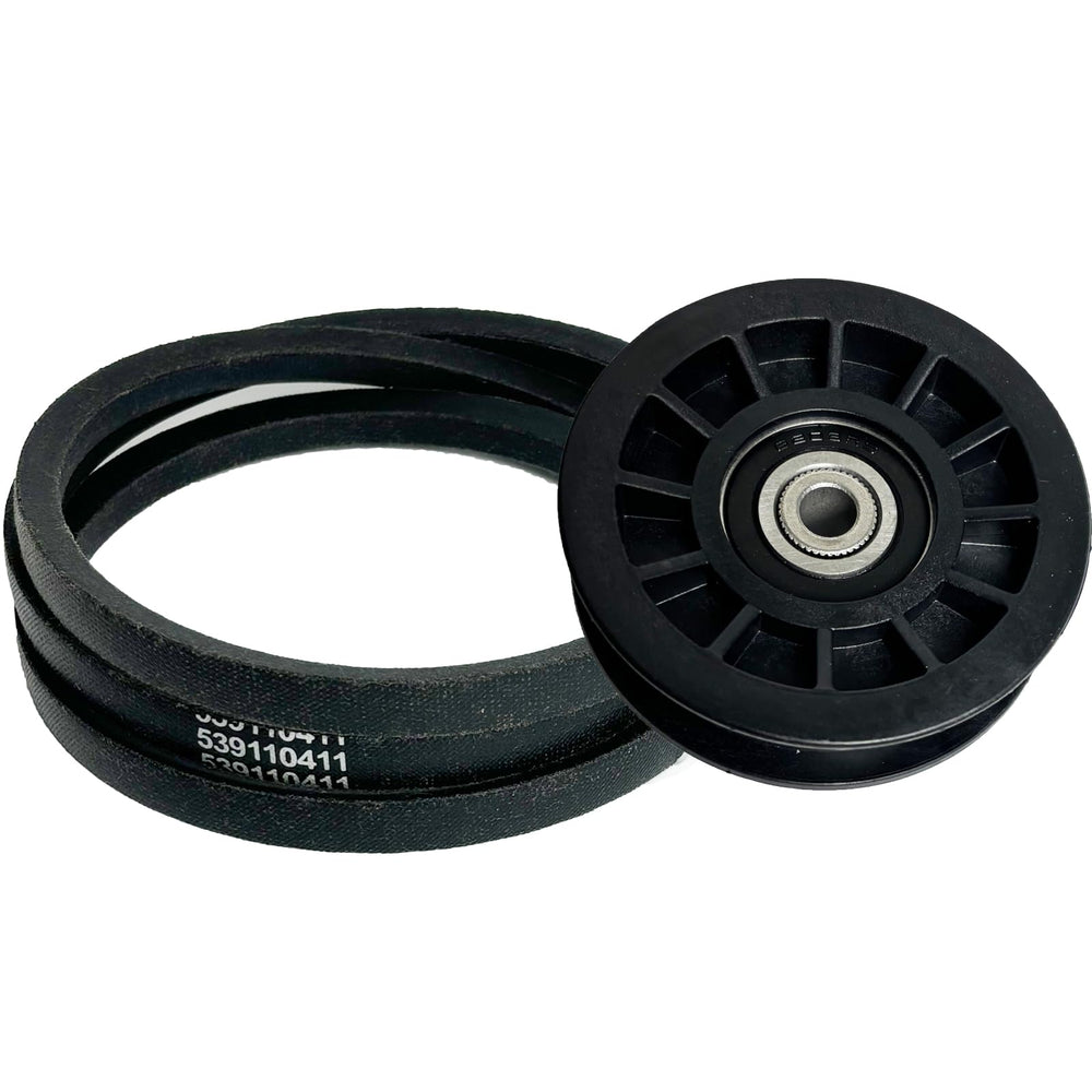 zafee front packaging showing belt and pulley, clear fit confirmation