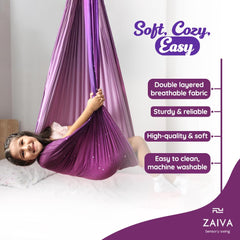 Zaiva 360-degree rotating hanger detail showing smooth spin and stable motion