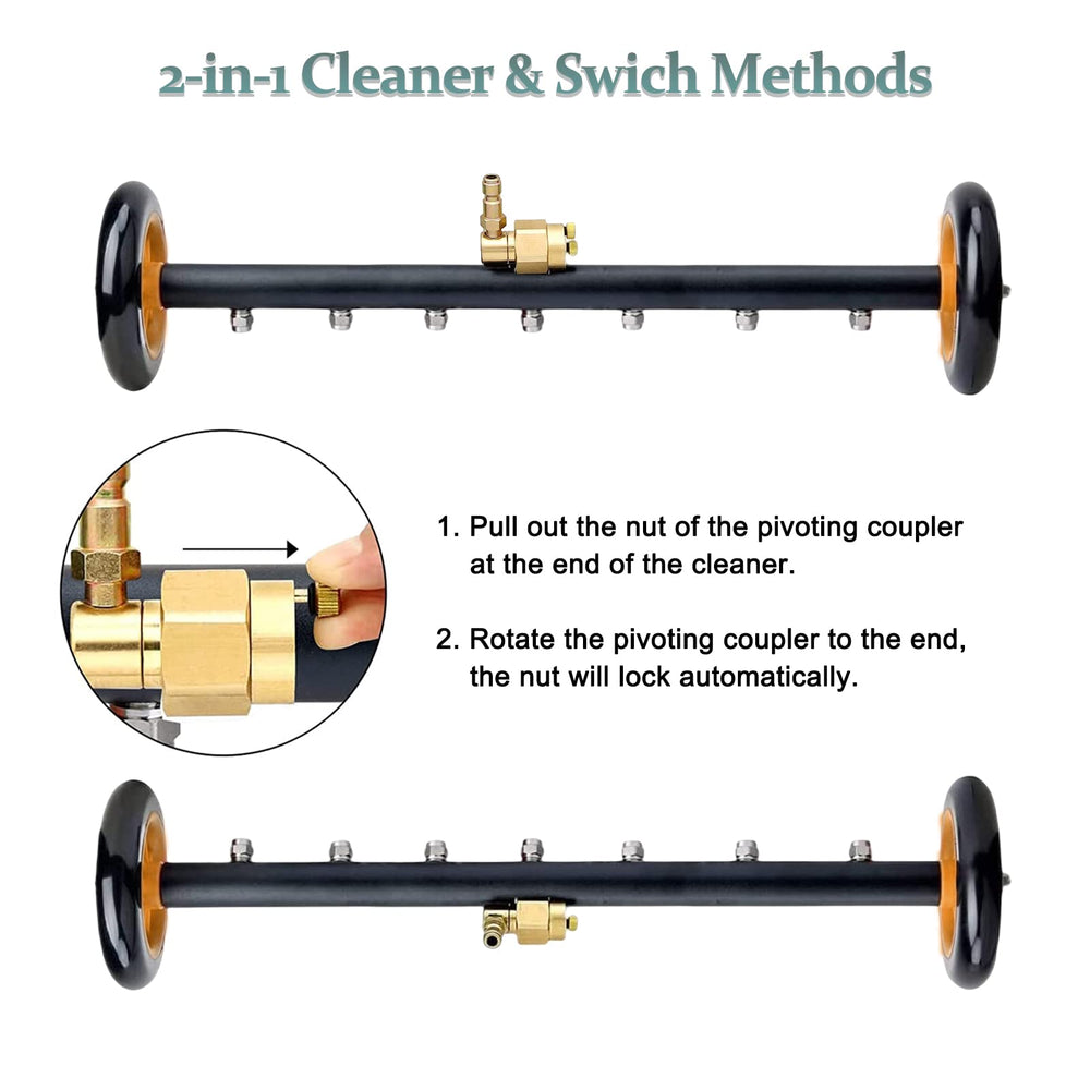 ZALALOVA extension wands beside ruler showing length and reach advantage