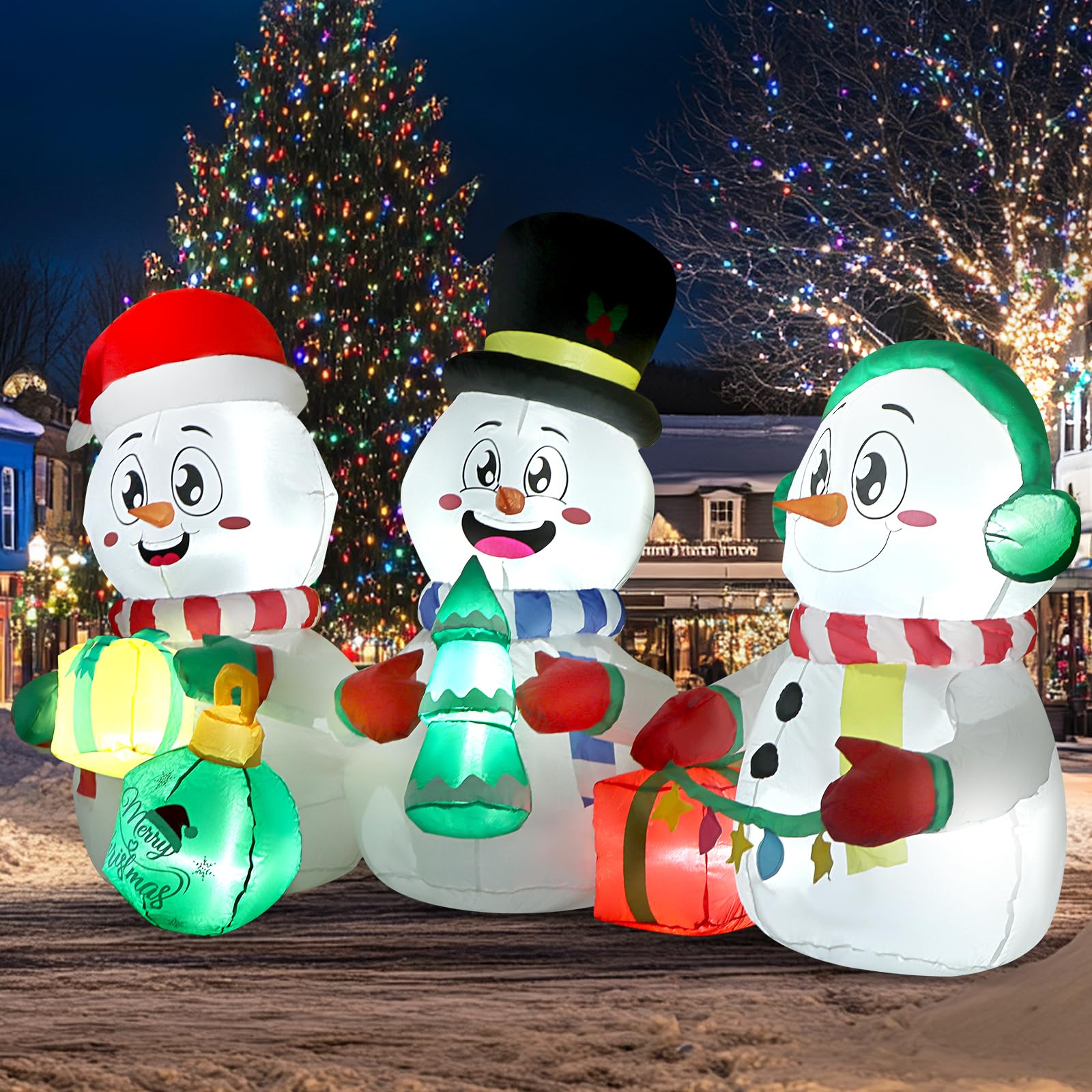 ZALALOVA close-up of tree and gifts detail, highlights colorful decoration benefits