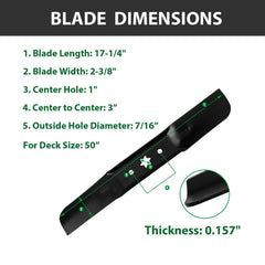 ZALANA close-up of blade edge and stamped specs for durability